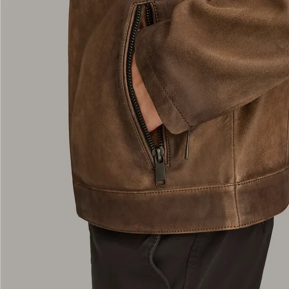 Wilsons Leather Aiden Color Blocked Racer Jacket - Picture 7 of 13